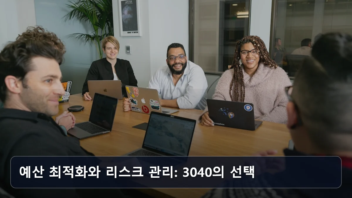 예산 최적화와 리스크 관리: 3040의 선택 관련 이미지