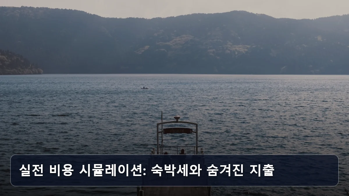 실전 비용 시뮬레이션: 숙박세와 숨겨진 지출 관련 이미지