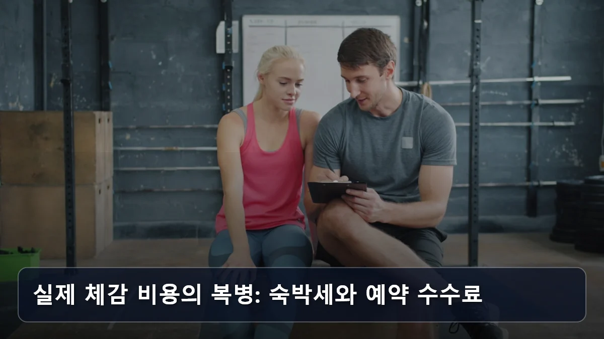 실제 체감 비용의 복병: 숙박세와 예약 수수료 관련 이미지
