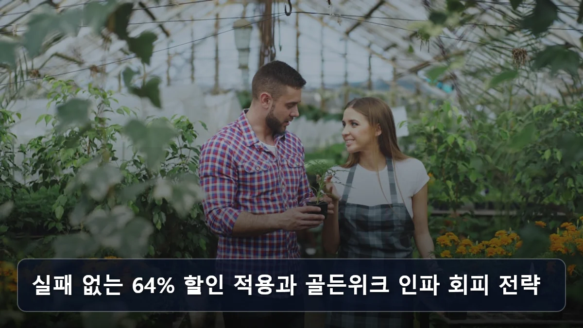 실패 없는 64% 할인 적용과 골든위크 인파 회피 전략 관련 이미지