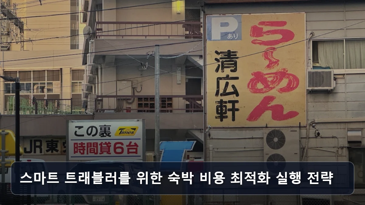 스마트 트래블러를 위한 숙박 비용 최적화 실행 전략 관련 이미지