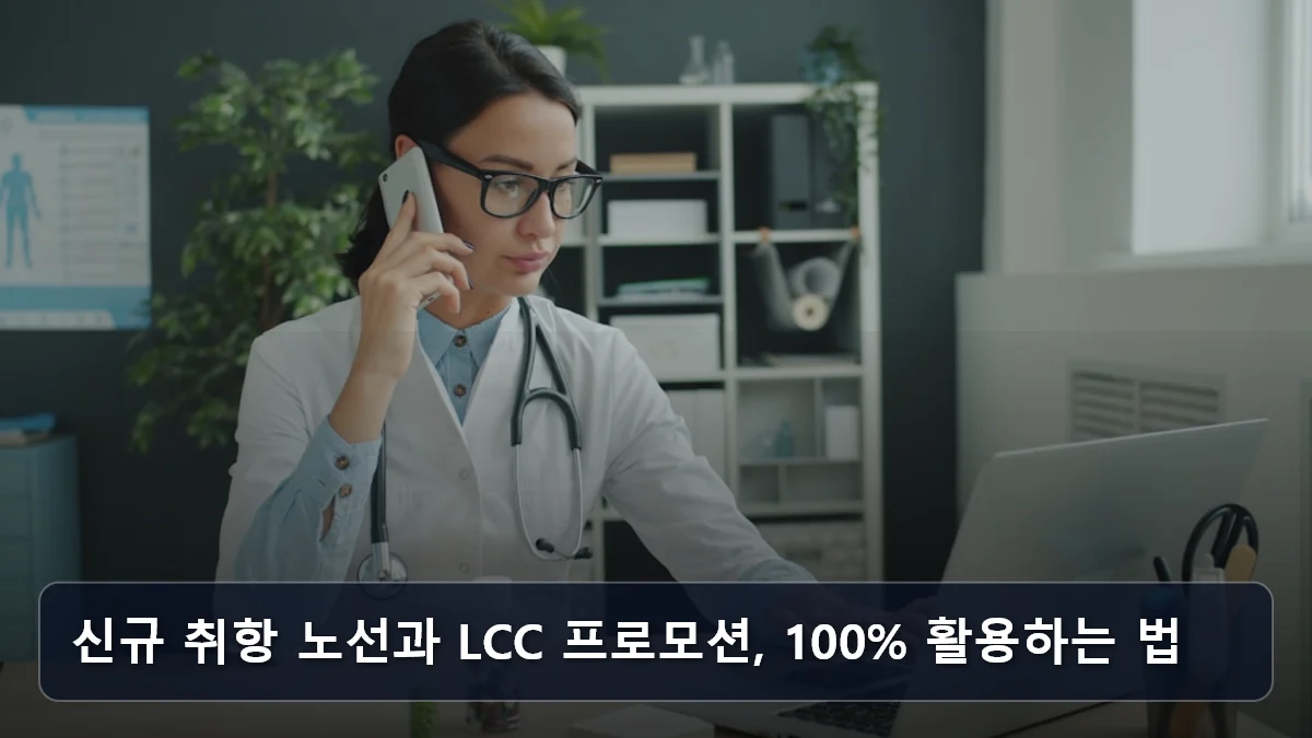 신규 취항 노선과 LCC 프로모션, 100% 활용하는 법 관련 이미지