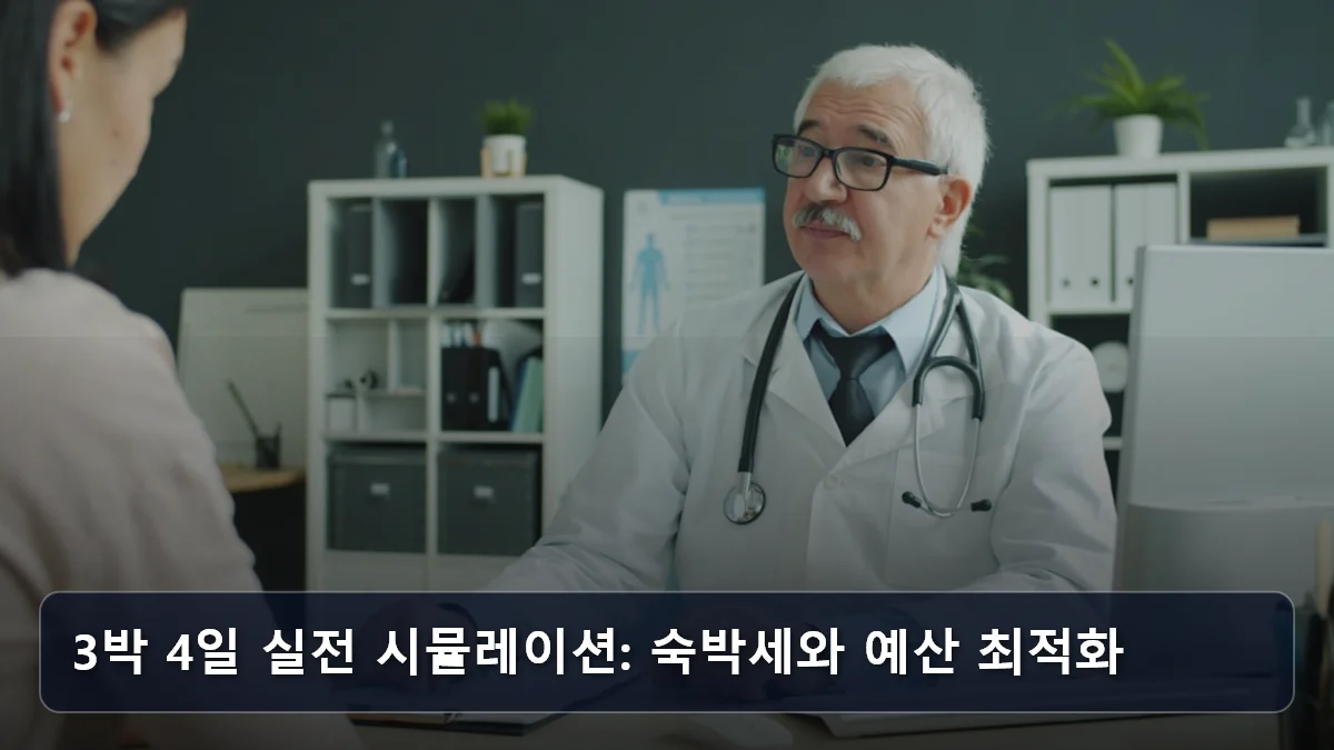 3박 4일 실전 시뮬레이션: 숙박세와 예산 최적화 관련 이미지