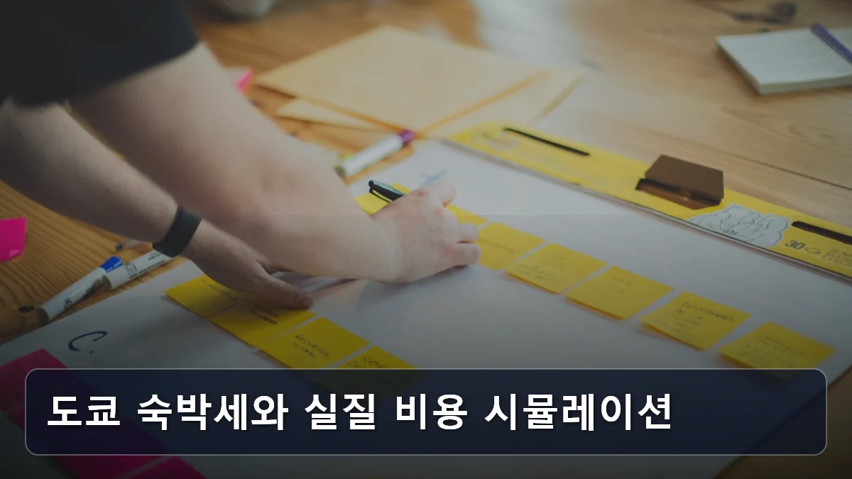 도쿄 숙박세와 실질 비용 시뮬레이션 관련 이미지