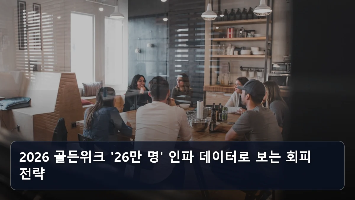 2026 골든위크 '26만 명' 인파 데이터로 보는 회피 전략 관련 이미지
