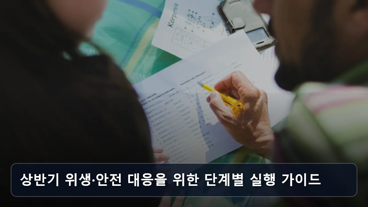상반기 위생·안전 대응을 위한 단계별 실행 가이드 관련 이미지