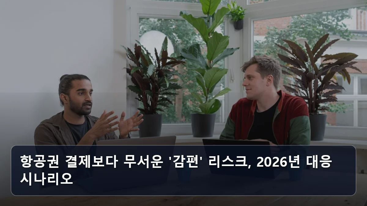 항공권 결제보다 무서운 '감편' 리스크, 2026년 대응 시나리오 관련 이미지