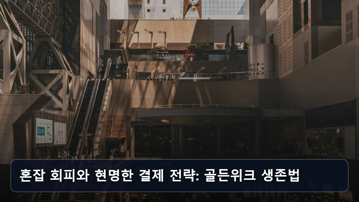 혼잡 회피와 현명한 결제 전략: 골든위크 생존법 관련 이미지