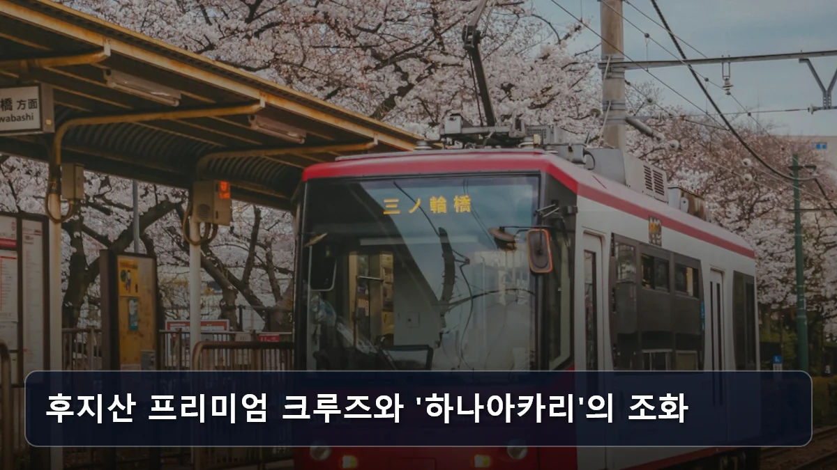 후지산 프리미엄 크루즈와 '하나아카리'의 조화 관련 이미지