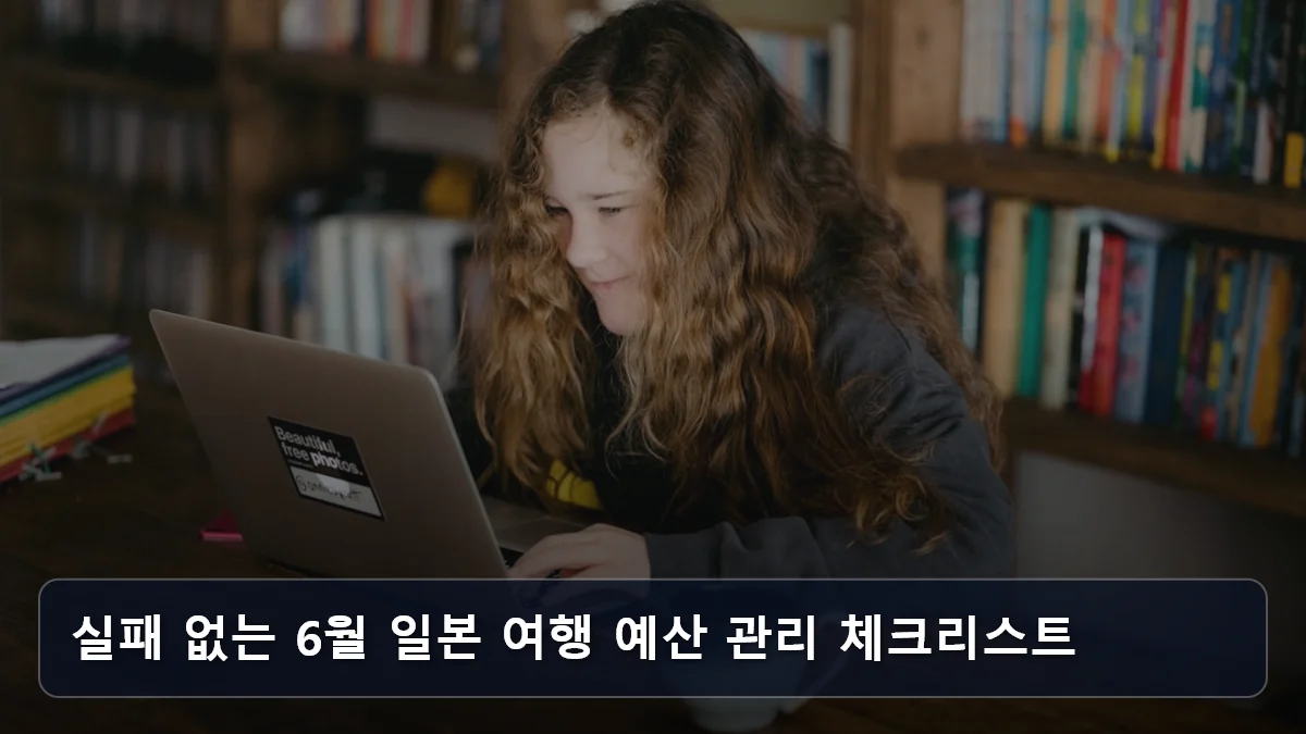 실패 없는 6월 일본 여행 예산 관리 체크리스트 관련 이미지